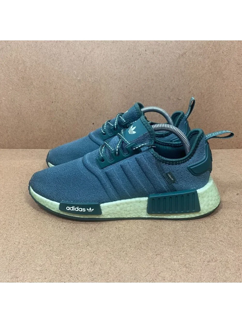 Adidas Womens Originals NMD_R1 Linen/Mineral Green Shoes Size 9 Boost Sole
